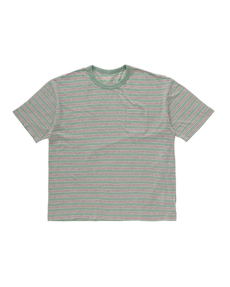 JUMBO BORDER TEE S/S (FINE WOOL) | Visvim Official North American